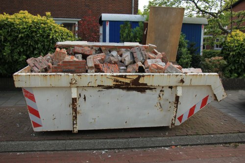 A well-maintained garden ready for clearance in Woolwich.